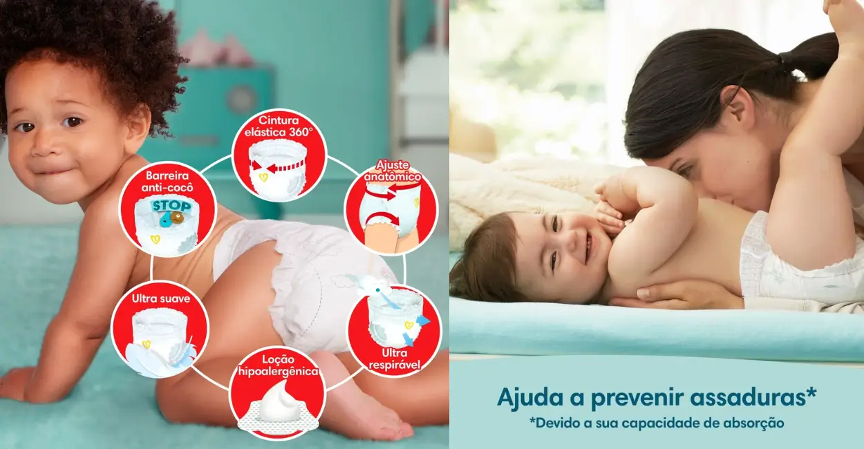 Pampers Pants Premium Care Fralda Fácil de Vestir XG 96 Unidades