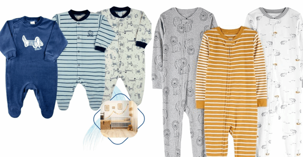 Macacão de dormir para bebês Pijama de algodão