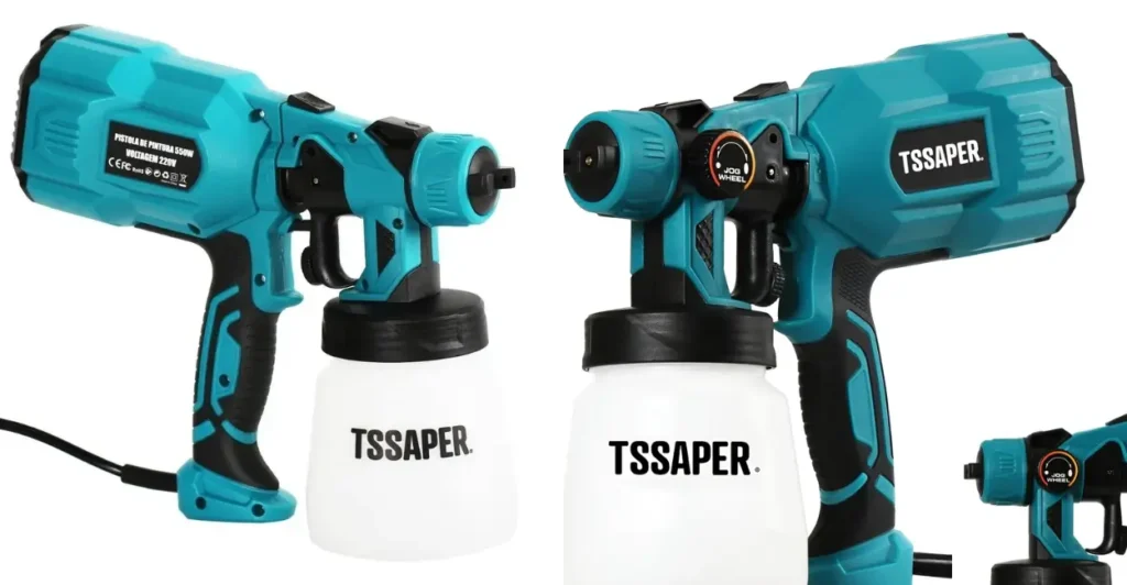 Pistola De Pintura Elétrica Pulverizador Com 3 Bicos